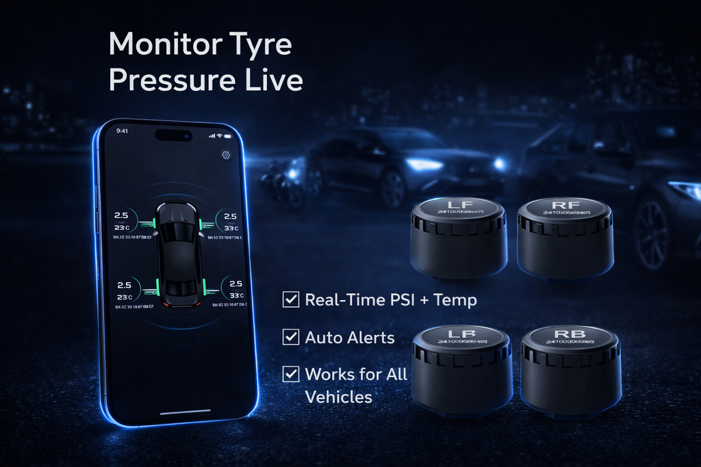 Wireless Tyre Pressure Monitoring System (App-Based)